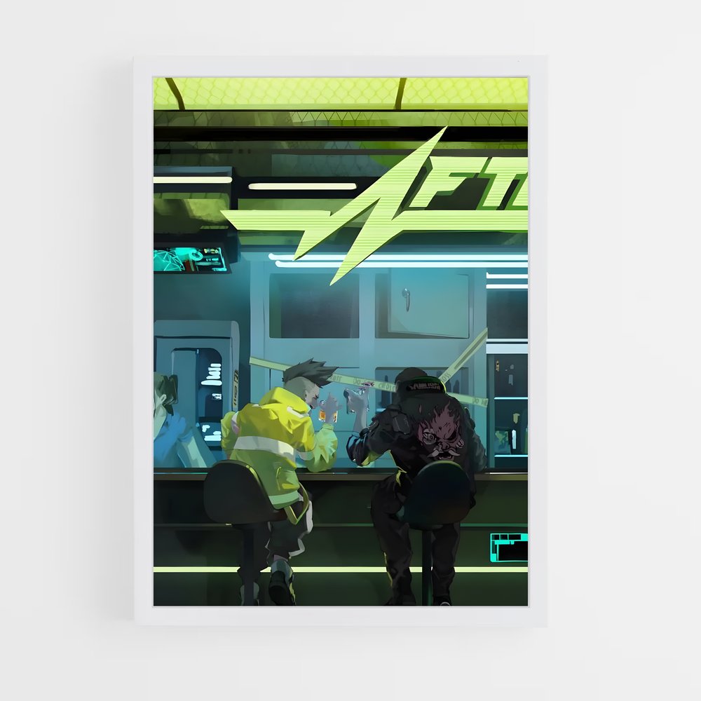 Poster Subway Chronicles – affiche Cyberpunk (vue 3)